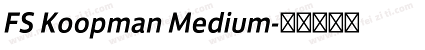 FS Koopman Medium字体转换